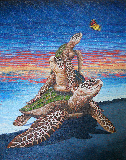 949-689-2047 turtles painting