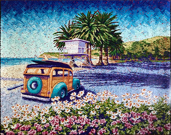 949-689-2047 Refugio State Beach vintage woodie